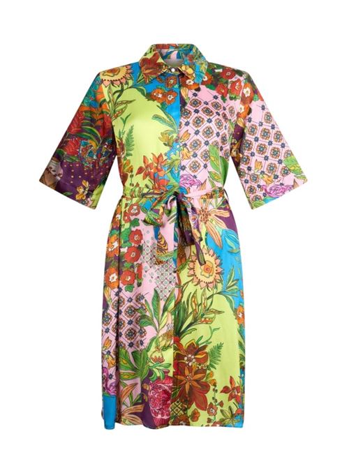 Short dress in printed satin Liu Jo | WA6482T471A.P9363